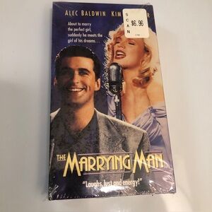 The Marrying Man Movie VHS with Alec Baldwin Vintage New
